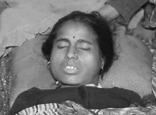 सोते में हो गई  एक महिला की मौत