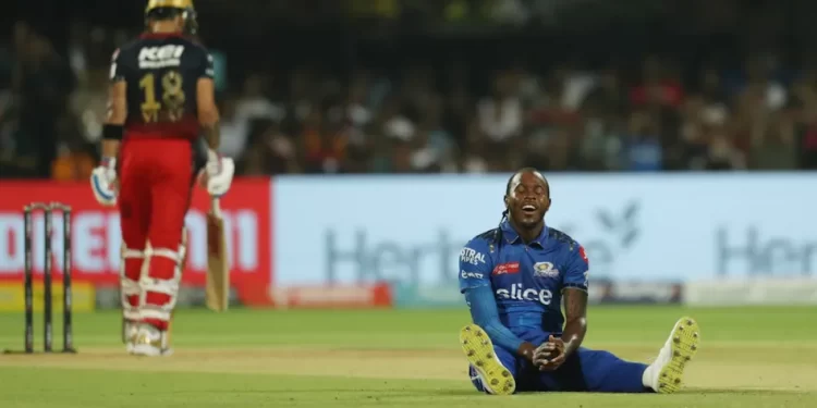 Setback to MI IPL campaign, Jofra Archer out
