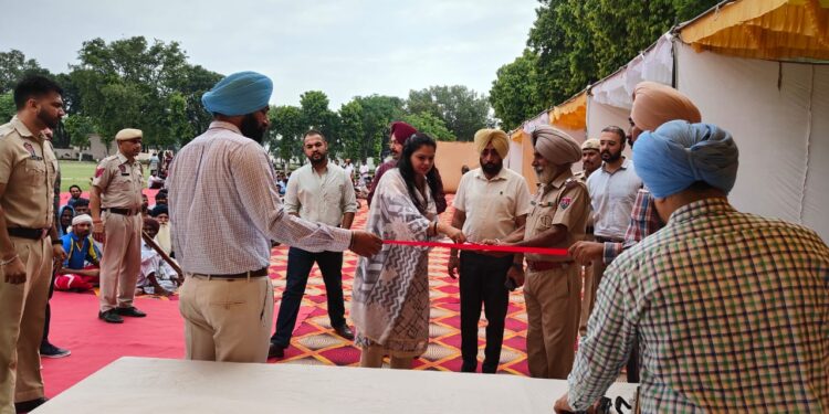 Health screening of prisoners at medical camp at Central Jail