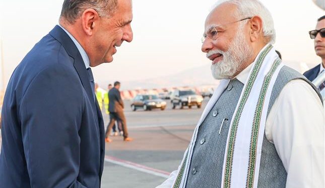 PM Modi arrives in Greece on first prime ministerial visit in 40 years