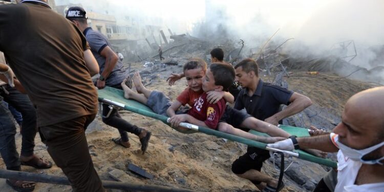 Israel launched a ground attack on Gaza