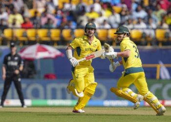Australia scored 388 runs in 49.2 overs against New Zealand