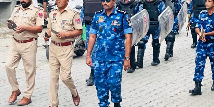 Rapid Action Force conducted identification campaign and cleanliness program in Thana Urban Estate and Vegetable Mandi area.