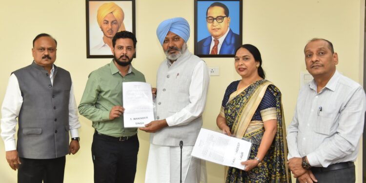 Finance Minister Harpal Cheema hands over appointment letters to 13 Section Officers