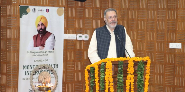 MENTAL HEALTH INTERVENTION PROGRAM LAUNCHED IN PUNJAB JAILS BY DR BALBIR SINGH