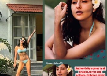 Sara Ali Khan shares gorgeous close-up and pool-time photos, says ‘bhartiya naari sab rang me pyaari’