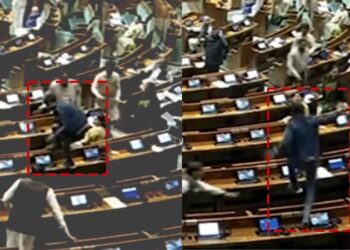 2 visitors breach Lok Sabha security, jump into chamber on Parliament attack anniversary, shout slogans
