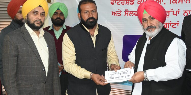 Chetan Singh Jauramajra hands over Rs.4-CR grants for Watershed Programmes in the state