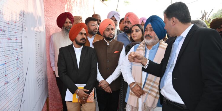 CHETAN SINGH JAURAMAJRA LAYS FOUNDATION STONE OF PUNJAB’S LARGEST TREATED WATER IRRIGATION PROJECT IN MOGA