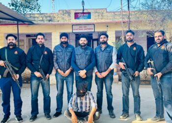PUNJAB AGTF NABS RINDA’S KEY OPERATIVE KAILASH KHICHAN WANTED IN UAPA CASE FROM RAJASTHAN; PISTOL RECOVERED