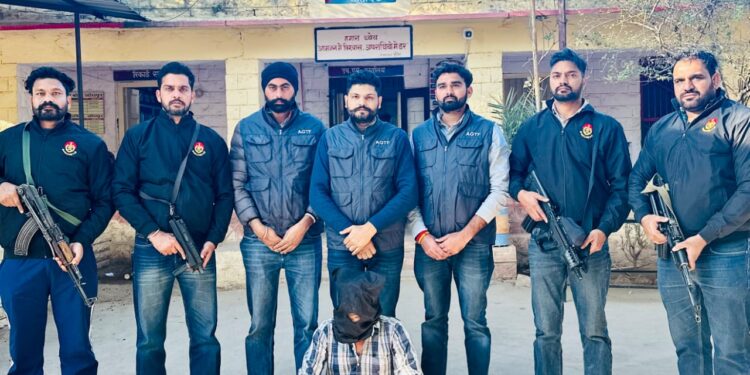 PUNJAB AGTF NABS RINDA’S KEY OPERATIVE KAILASH KHICHAN WANTED IN UAPA CASE FROM RAJASTHAN; PISTOL RECOVERED