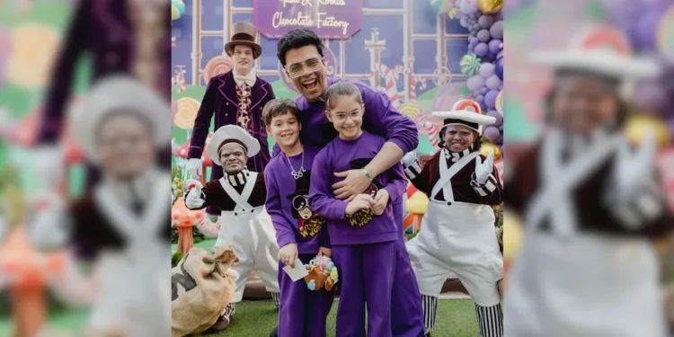Karan Johar generously shared pictures from the whimsical Willy Wonka themed birthday party of Roohi and Yash, giving us a glimpse into the magical celebration.