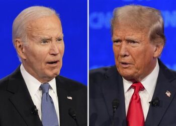 Joe Biden and Donald Trump exchange insults, accusing each other of lying and being the worst president.