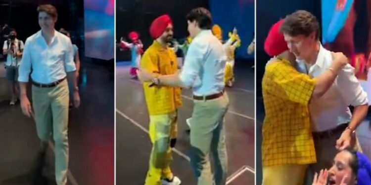 Trudeau unexpectedly appears at Diljit Dosanjh’s sold-out concert
