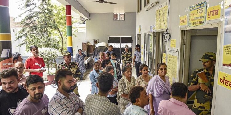 Jalandhar West bypoll sees 54.98% voter turnout