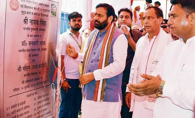 CM Nayab Saini praises decade-long implementation of welfare initiatives
