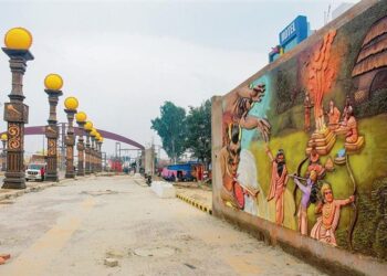 Over Rs 50 lakh worth of lights installed on Ayodhya’s Bhakti Path and Ram Path have been reported stolen.