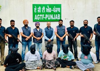PUNJAB POLICE’S AGTF AVERTS POSSIBLE SENSATIONAL CRIMES ON EVE OF I-DAY; MASTERMIND AMONG FIVE HELD