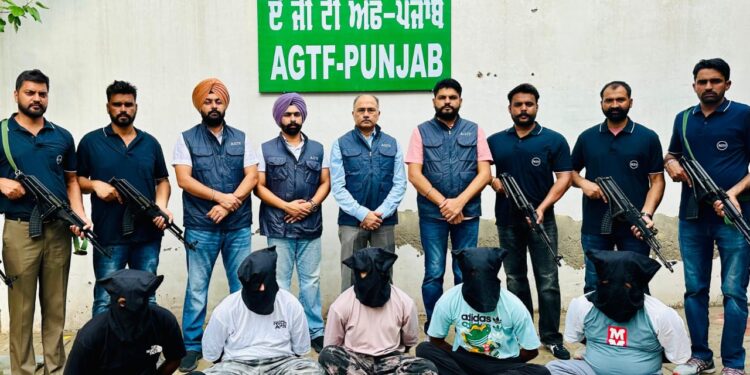PUNJAB POLICE’S AGTF AVERTS POSSIBLE SENSATIONAL CRIMES ON EVE OF I-DAY; MASTERMIND AMONG FIVE HELD