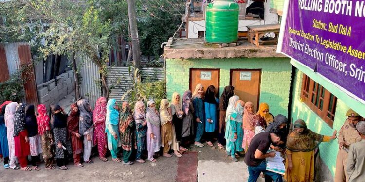 J&K Assembly elections 2024 report a 10.22% voter turnout across six districts