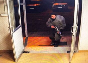 CCTV footage from the Gagangir attack site shows a captured terrorist.