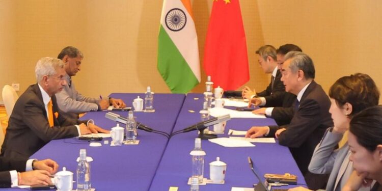 India and China engaged in discussions during the G20 summit.