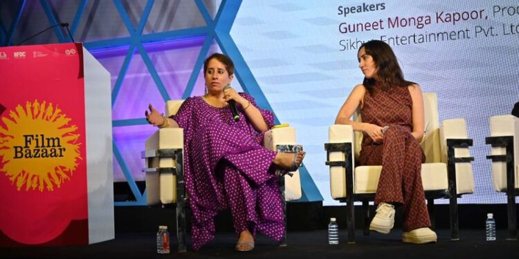 Guneet Monga emphasized the increasing influence of women in multiple facets of filmmaking at IFFI.