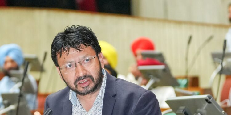 Local Government Minister Dr. Ravjot Singh responds to call attention notice in assembly regarding inclusion of 12 Gram Panchayats of Amritsar (North) into Municipal Corporation