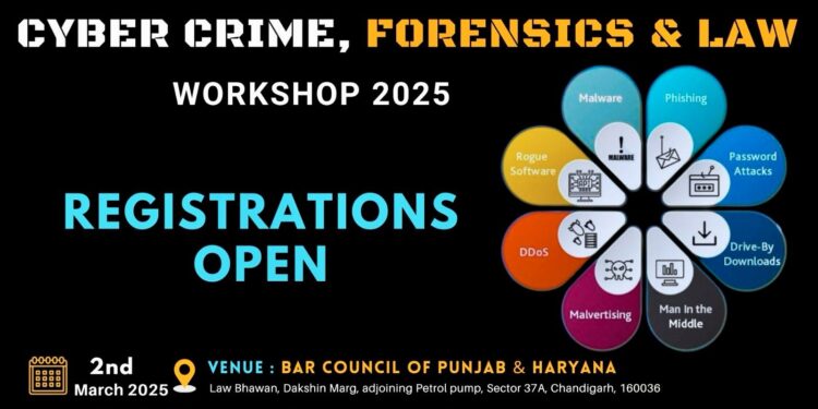 Cyber Crime, Investigation, and Law Workshop at Chandigarh on March 2