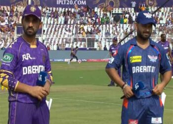 In IPL 2025, KKR captain Rahane has won the toss.