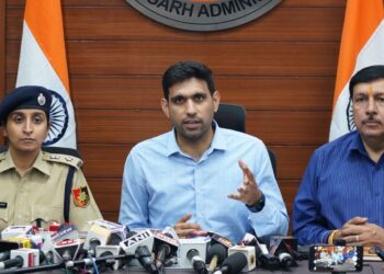 Chandigarh Media briefing DC and SSP ; Apprise the public of current situation & preparedness measures in Chandigarh