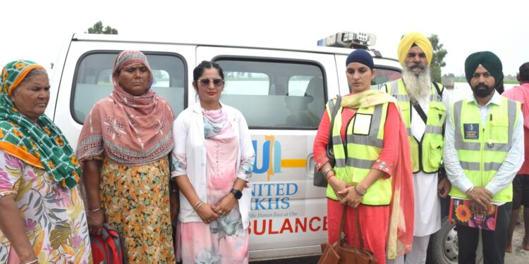 United Sikhs runs relief operations in flood affected areas of Punjab