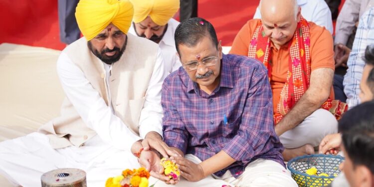 SRI KALI MATA TEMPLE, PATIALA TO GET FACELIFT AS CM MANN AND ARVIND KEJRIWAL LAUNCH PROJECTS WORTH RS 75 CRORE