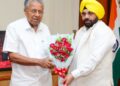 HARBHAJAN SINGH ETO CALLS ON KERALA CM PINARAYI  VIJAYAN