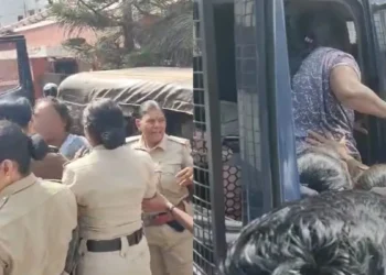 A female BJP worker has accused police of stripping and assaulting her during her arrest in Hubballi, Karnataka.