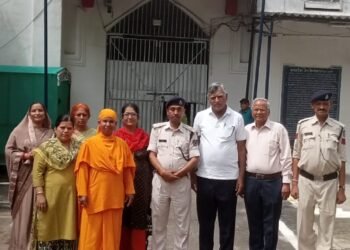 जिला जेल में साध्वी प्रतिमा बहन का सत्संग