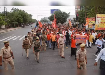 बजरंग दल का दिल्ली में प्रदर्शन