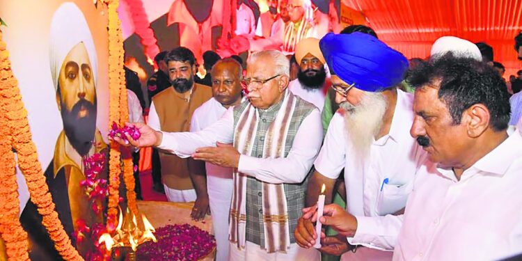 शहीद उधम सिंह के शहीदी दिवस पर कुरुक्षेत्र में राज्य स्तरीय समारोह