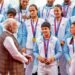 एशियन गेम्स के पदकवीरों से बोले मोदी, नशे के खिलाफ अभियान छेड़ें