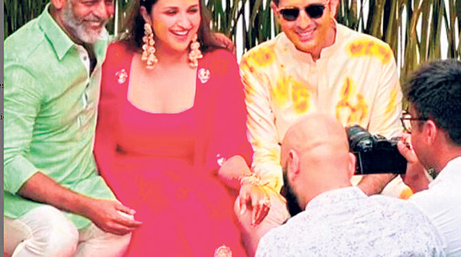 परनीति और राघव की हल्दी सेरेमनी की तस्वीर आई सामने