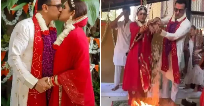 58 का एक्टर बना दूल्हा, बीवी संग दोबारा रचाई शादी, 16 साल के बेटे ने एंजॉय की मम्मी-पापा की वेडिंग