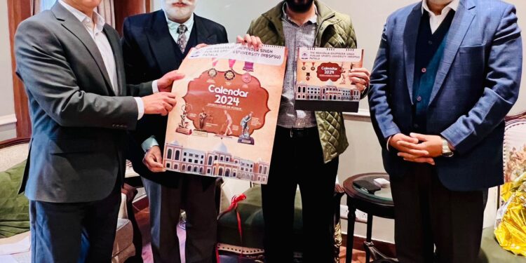 मीत हेयर द्वारा पंजाब स्पोर्ट्स यूनिवर्सिटी का नए साल का कैलेंडर जारी 