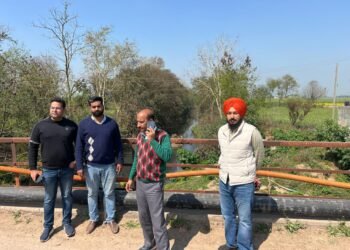 जल निकासी टीम ने किया चीची दरान बांध का दौरा
