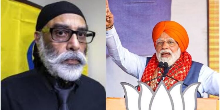 अमेरिका दौरे पर गए पीएम मोदी को पन्नू ने दी धमकी….