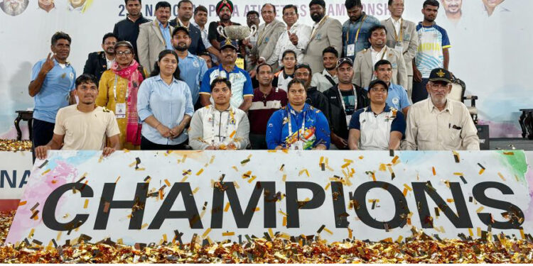 राष्ट्रीय पैरा एथलेटिक चैंपियनशिप में भी हरियाणा बना चैंपियन