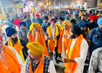 धर्म रक्षक यात्रा दिल्ली में अपनी छाप छोड़ते हुए आगे बढ़ी ,संगतों द्वारा भरपूर सत्कार : हरमीत सिंह कालका