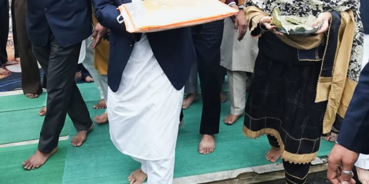 शहादत सभा के अवसर पर मुख्यमंत्री भगवंत सिंह मान ने गुरुद्वारा श्री फतेहगढ़ साहिब में माथा टेका