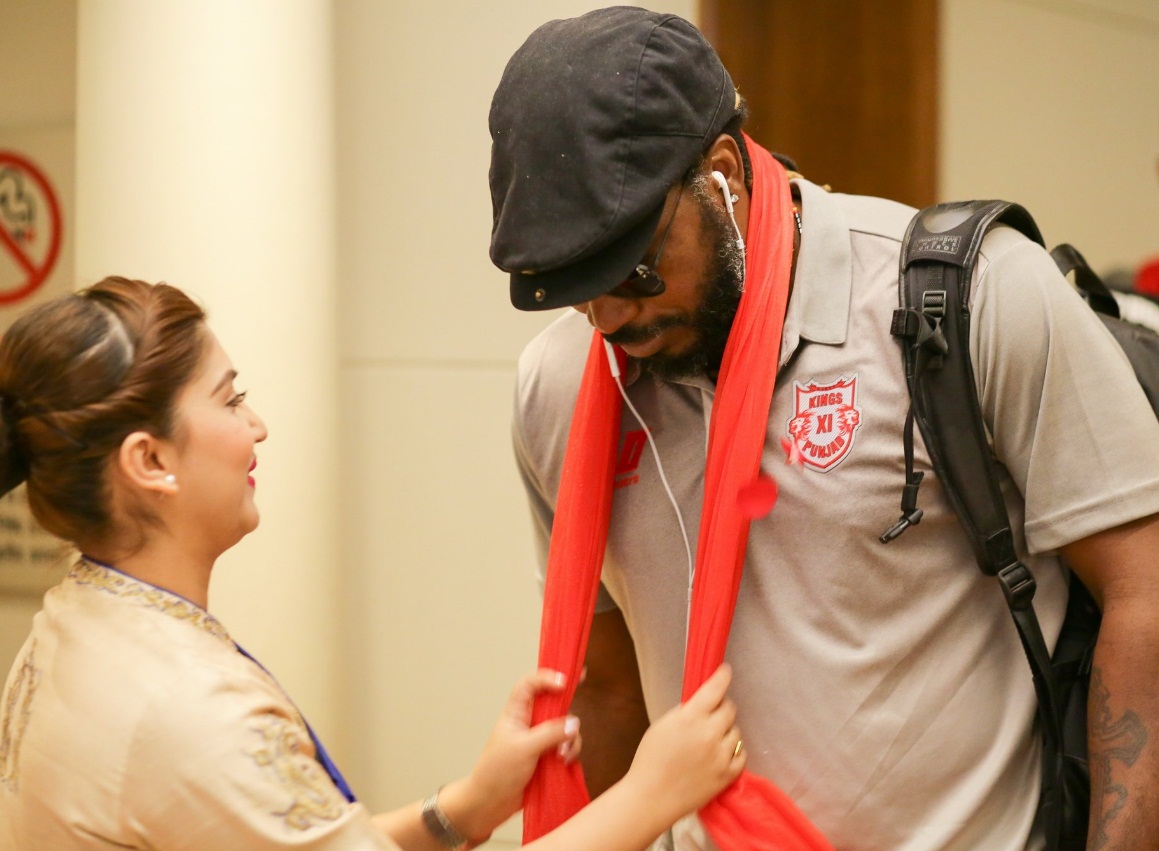 दिल्ली में हुआ पंजाब के शेरों का स्वागत, गेल ने झुका ली आंखें