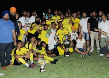 ਯਾਦਗਾਰੀ ਹੋ ਨਿਬੜਿਆ ਲਾਇਨਸ ਆਫ ਪੰਜਾਬ ਆਜੋਲਾ ਵੱਲੋਂ ਕਰਵਾਇਆ ਚੌਥਾ ਸ਼ਾਨਦਾਰ ਫੁੱਟਬਾਲ ਟੂਰਨਾਮੈਂਟ