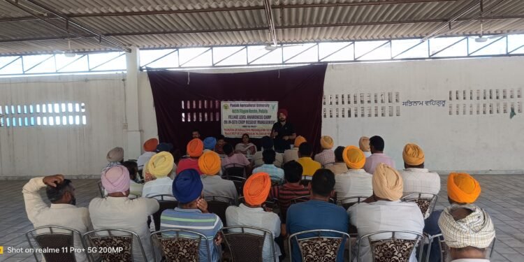 ਪਿੰਡ ਸੌਜਾ ਵਿਖੇ ਕ੍ਰਿਸ਼ੀ ਵਿਗਿਆਨ ਕੇਂਦਰ ਨੇ ਲਗਾਇਆ ਕਿਸਾਨ ਜਾਗਰੂਕਤਾ ਕੈਂਪ